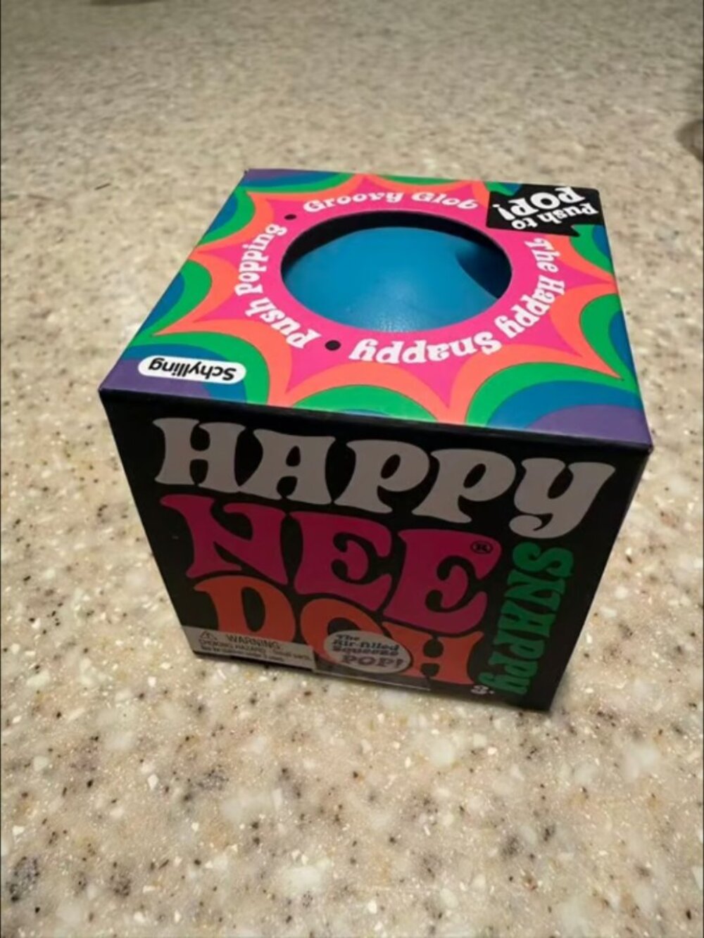 Schylling NeeDoh Happy Snappy Ball - Blue